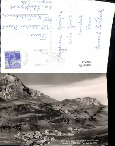 584223,Zürs Lech am Arlberg Geg. Hasenfluh u. Omeshorn pub Risch-Lau 1771