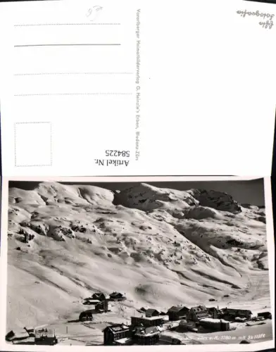 584225,Foto Ak Zürs Lech am Arlberg m. Skilift Wintersport