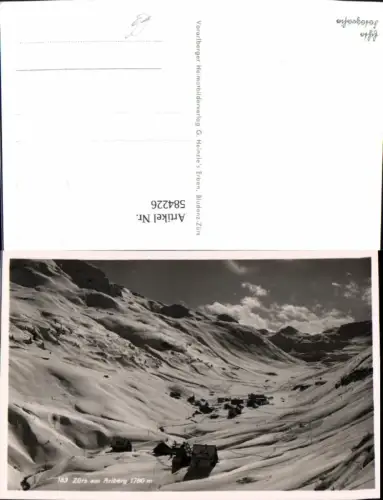 584226,Foto Ak Zürs Lech am Arlberg Winter