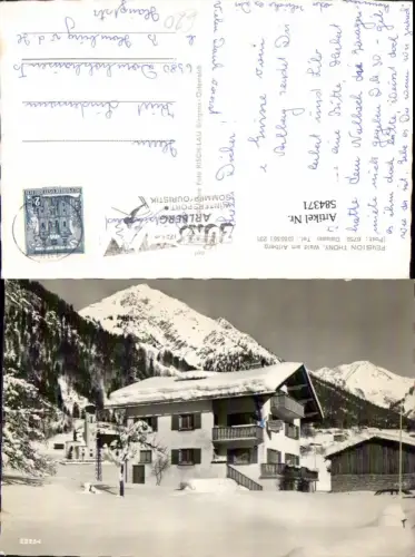 584371,seltene AK Wald am Arlberg b. Dalaas Bludenz Pension Thöny