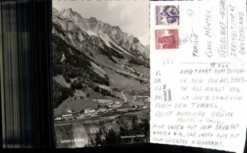 584445,Foto Ak Langen a. Arlberg Klösterle pub Risch-Lau W 4533