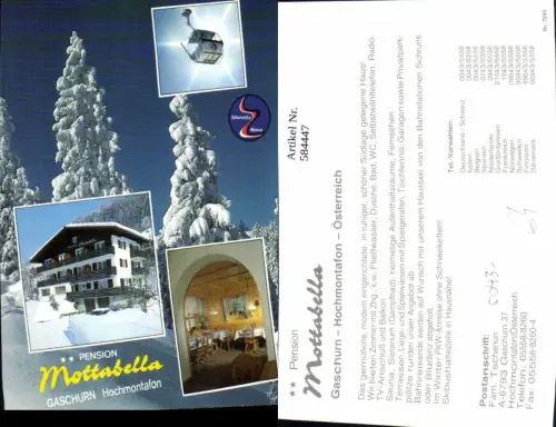 584447,Mehrbild Ak Gaschurn Hochmontafon Seilbahn Gondel Winter