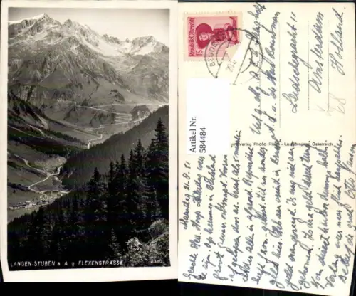 584484,Foto Ak Langen Stuben a. Arlberg Klösterle g. Flexenstraße pub Risch-Lau 8580