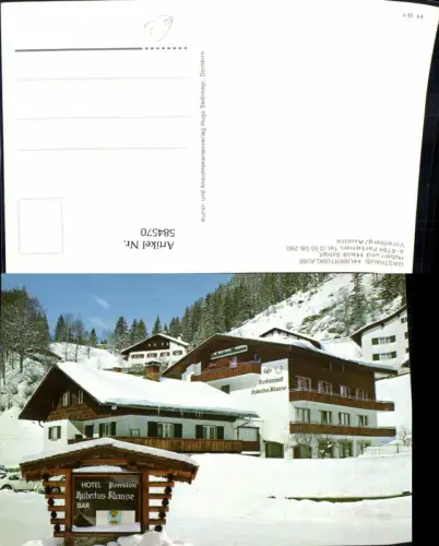584570,Partenen Gaschurn Gasthaus Hubertusklause Winteransicht