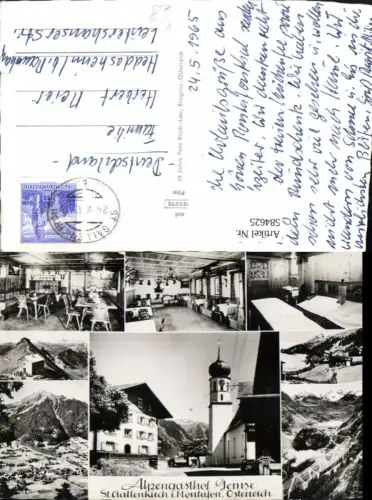 584625,Mehrbild Ak Sankt Gallenkirch Montafon Kirche Gasthaus u. Totale pub Risch-Lau 1939