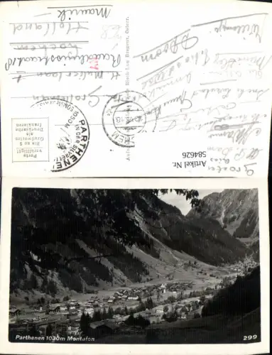 584626,Foto Ak Partenen Gaschurn Montafon Totale pub Risch-Lau 299