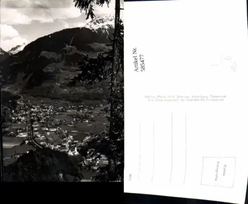 585477,Foto Ak Tschagguns Schruns m. Hochjochbahn pub Photo Wolf