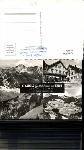 585484,Mehrbild Ak Sankt Gerold Gasthof Pension zum Kreuz Kleinwalsertal