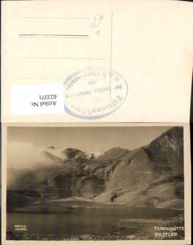 623371,Foto Ak Tilisunahütte Sulzfluh b. Tschagguns