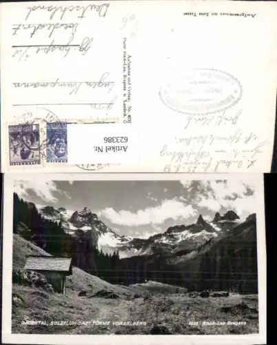623386,Foto Ak Gauertal Sulzfluh Drei Türme b. Tschagguns pub Risch-Lau 4032