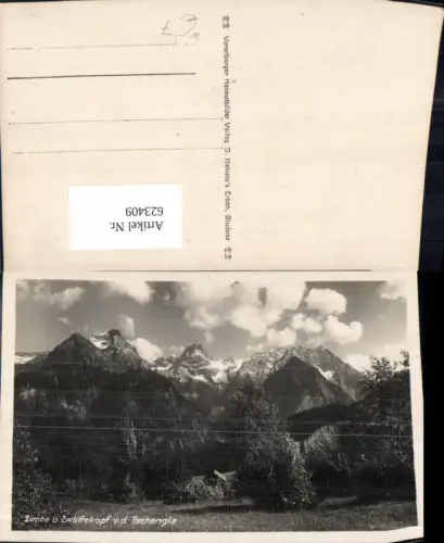 623409,Foto Ak Zimba u. Zwölfekopf v. d. Bürserberg Tschengla