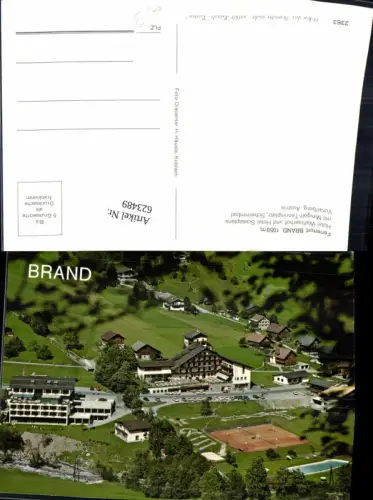623489,Brand b. Bludenz Hotel Walliserhof u. Hotel Scesaplana Tennis