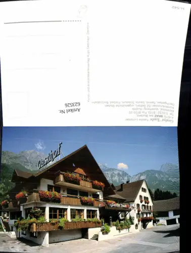 623526,Braz b. Bludenz Gasthof Traube Fam. Lorünser