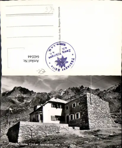 643544,Foto Ak Gaschurn Tübinger Hütte pub Risch-Lau 4427