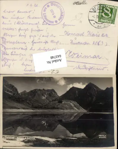 643748,Lünersee bei Brand Bludenz Douglashütte pub Fritz jr.