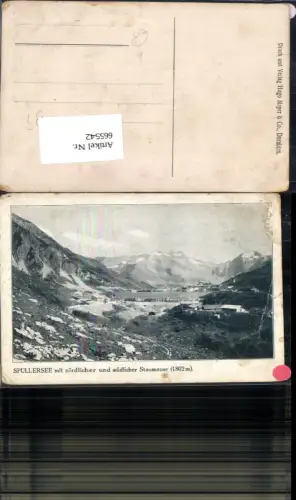 665542,Spullersee mit Staumauer Wald am Arlberg Dalaas