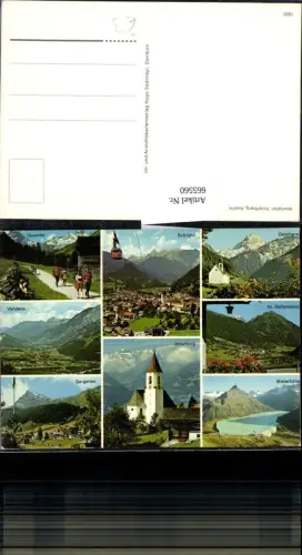 665560,Mehrbild Ak Montafon Gauertal Vandans Innerberg Gargellen Gaschurn