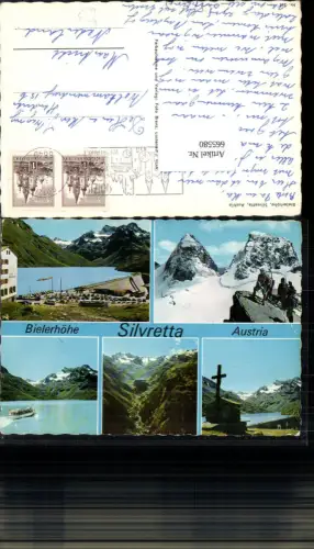 665580,Mehrbild Ak Partenen Gaschurn Bielerhöhe Silvretta Bergsteigen Schiff