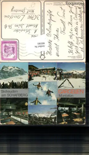 665581,Mehrbild Ak Gargellen St. Gallenkirch Skistadion Montafon Schafberg