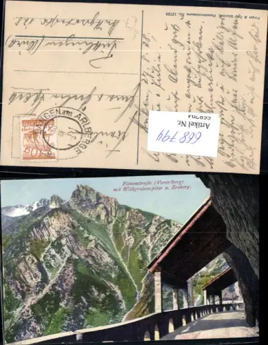 668794,Flexenstraße mit Wildgrubenspitze u. Erzberg Stuben Klösterle pub Purger Co 12738