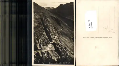 668863,Foto Ak Flexenpaßstraße Zürs Lech am Arlberg