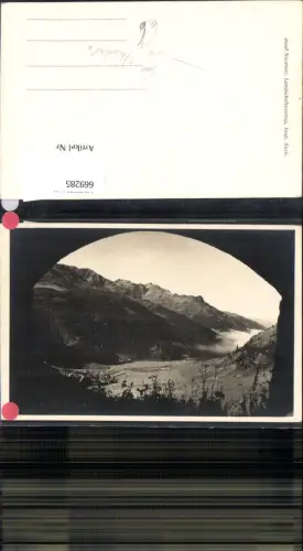 669285,Foto Ak Flexenstraße Aussicht b. Zürs am Arlberg