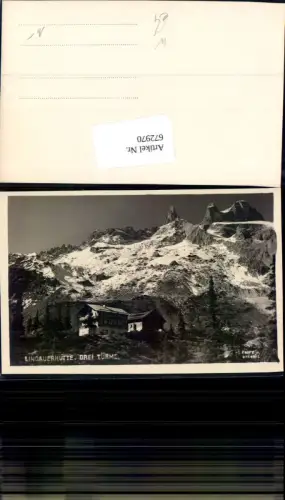 672970,Foto Ak Tschagguns Lindauerhütte Drei Türme Lindauer Hütte