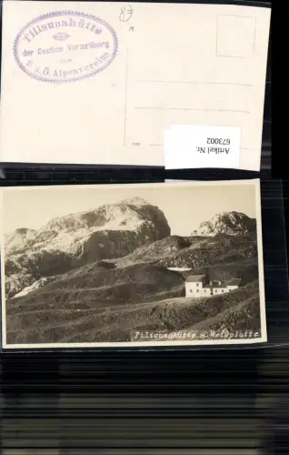 673002,Foto Ak Tschagguns Tilisunahütte m. Weißplatte