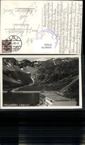 673293,Foto Ak Douglashütte Lünersee Vandans
