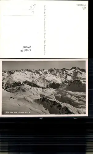 673406,Foto Ak Blick v. Trittkopf Lech Zürs a. Arlberg
