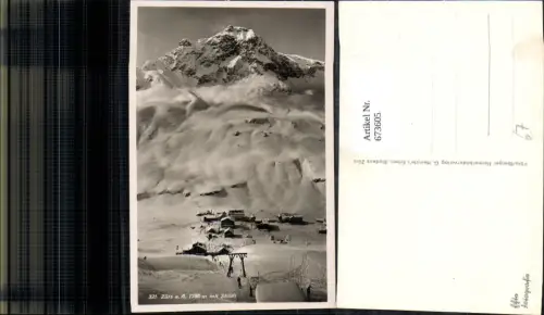 673605,Foto Ak Zürs a. Arlberg mit Skilift Wintersport