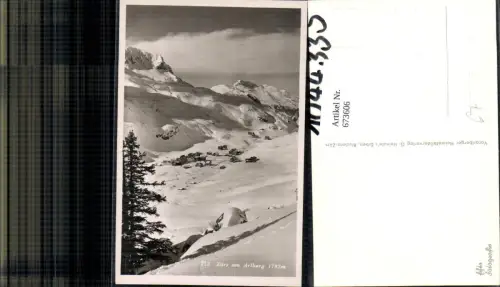673606,Foto Ak Zürs a. Arlberg Lech Winteransicht