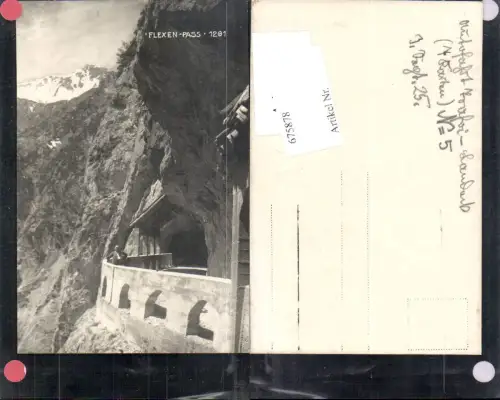 675878,seltene Foto-AK Flexen-Pass Flexenstraße Zürs Langen Stuben Arlberg