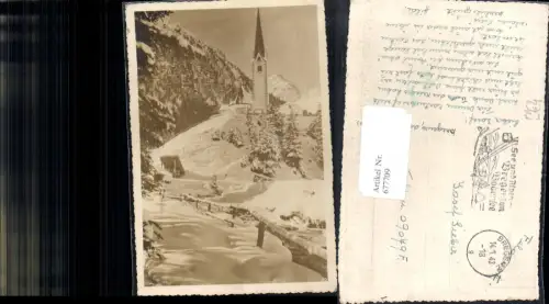 677709 Foto-AK Kirche Montafon Gaschurn Feldpost an Nr. 09079 F