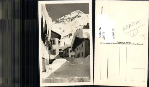 683716 Stuben am Arlberg Klösterle Straßenansicht pub Risch Lau 3526