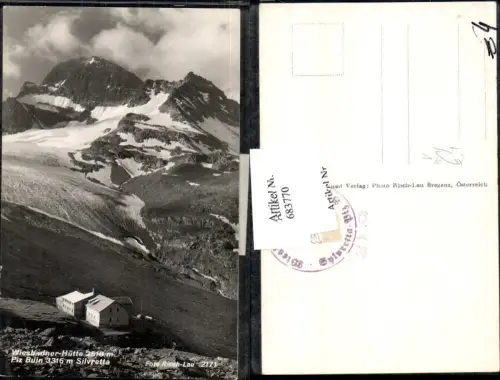 683770 Wiesbadner Hütte b. Partenen Silvretta pub Risch-Lau 2171