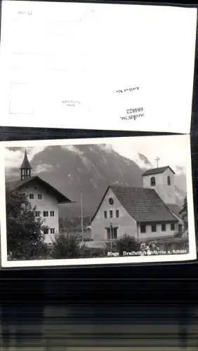 684822 seltene AK Bings bei Bludenz Schule Dreifaltigkeitskirche
