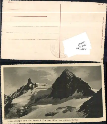 698947 Litznergruppe Saarbrücker Hütte b. Gaschurn Bludenz Montafon