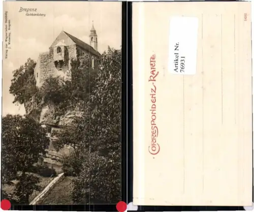 76931,Bregenz Gebhardsberg Partie 1905