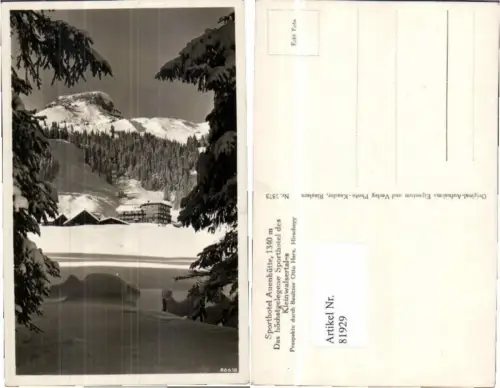 81929,Hotel Auenhütte bei Hirschegg 1935