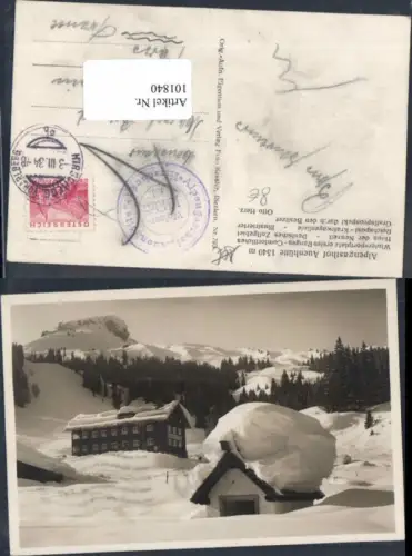 101840,Gasthaus Auenhütte b. Riezlern Hirschegg 1934