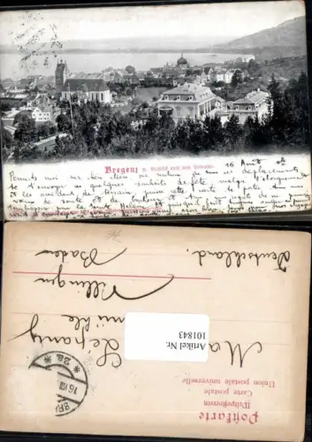 101843,Bregenz am Bodensee 1900 Teilansicht Häuser