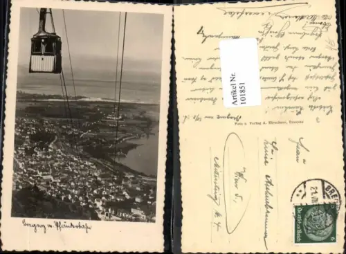 101851,Bregenz am Bodensee Pfänderbahn Gondel Seilbahn