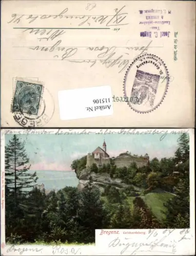 115106,Bregenz am Bodensee Gebhardsberg Partie 1900