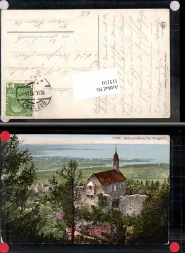 115110,Gebhardsberg bei Bregenz am Bodensee 1912