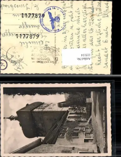 115114,Bregenz am Bodensee Martinsturm Feldpost 1943