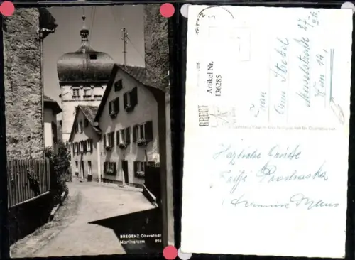 136285,Bregenz Oberstadt Straßenansicht Martinsturm