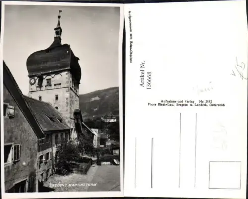 136668,Bregenz Ansicht Martinsturm 1939 pub Risch Lau 2882