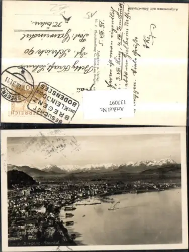 137097,Bregenz Rheintal Ansicht 1931 pub Risch Lau 2