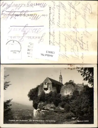138413,Bregenz a. Bodensee Gebhardsberg Ansicht m. Burg